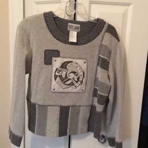 Dressy sweat shirt top